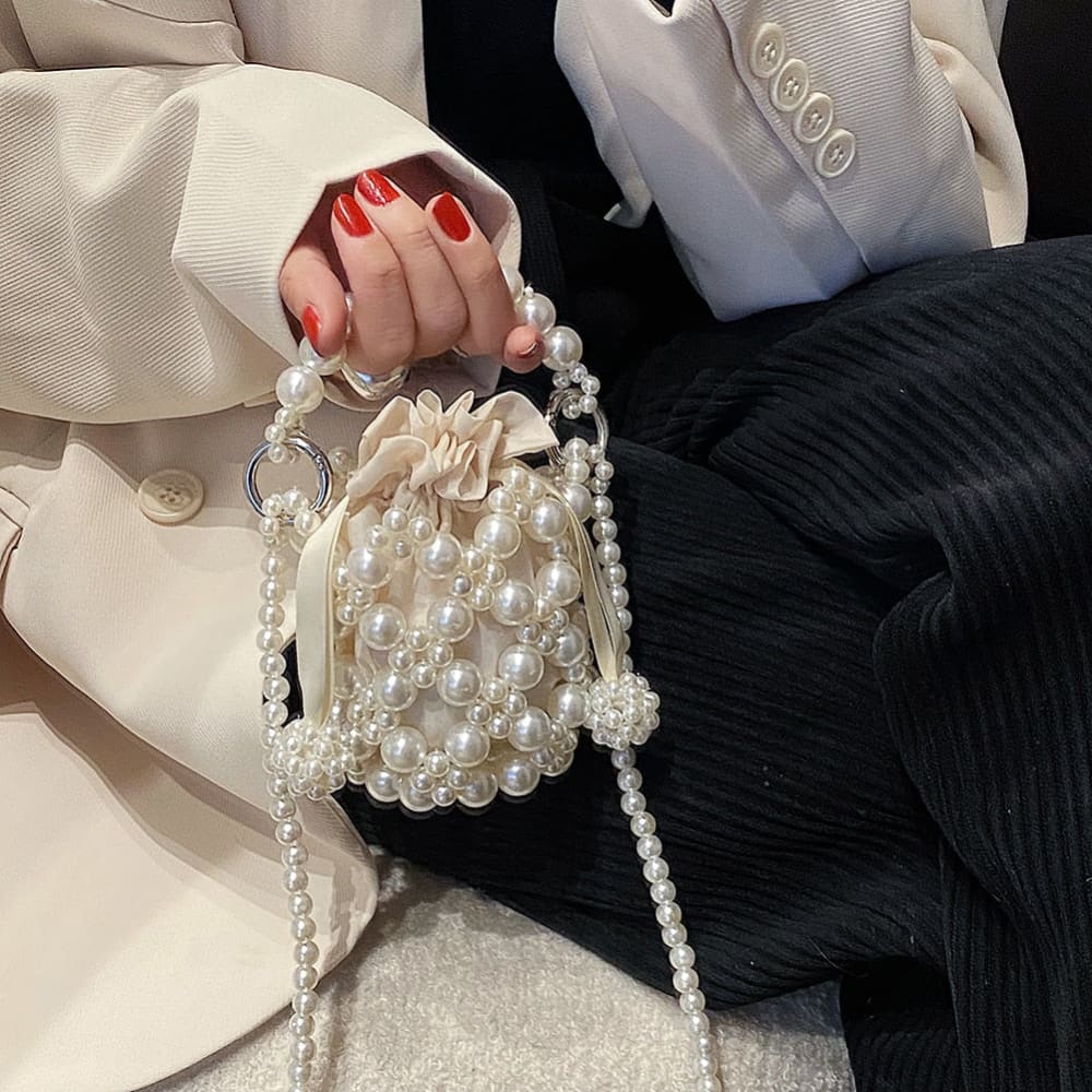 Mini Pearl Crossbody Beach Bag