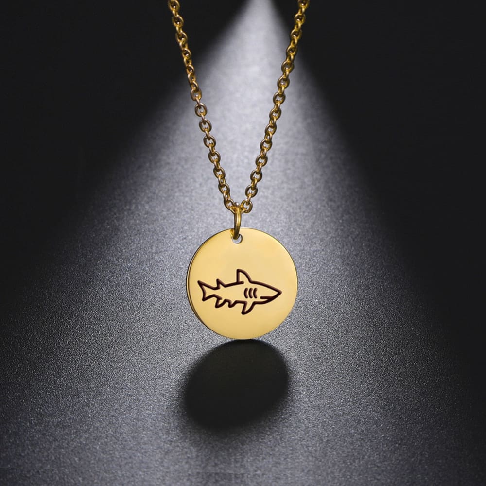 Minimalist Shark Necklace