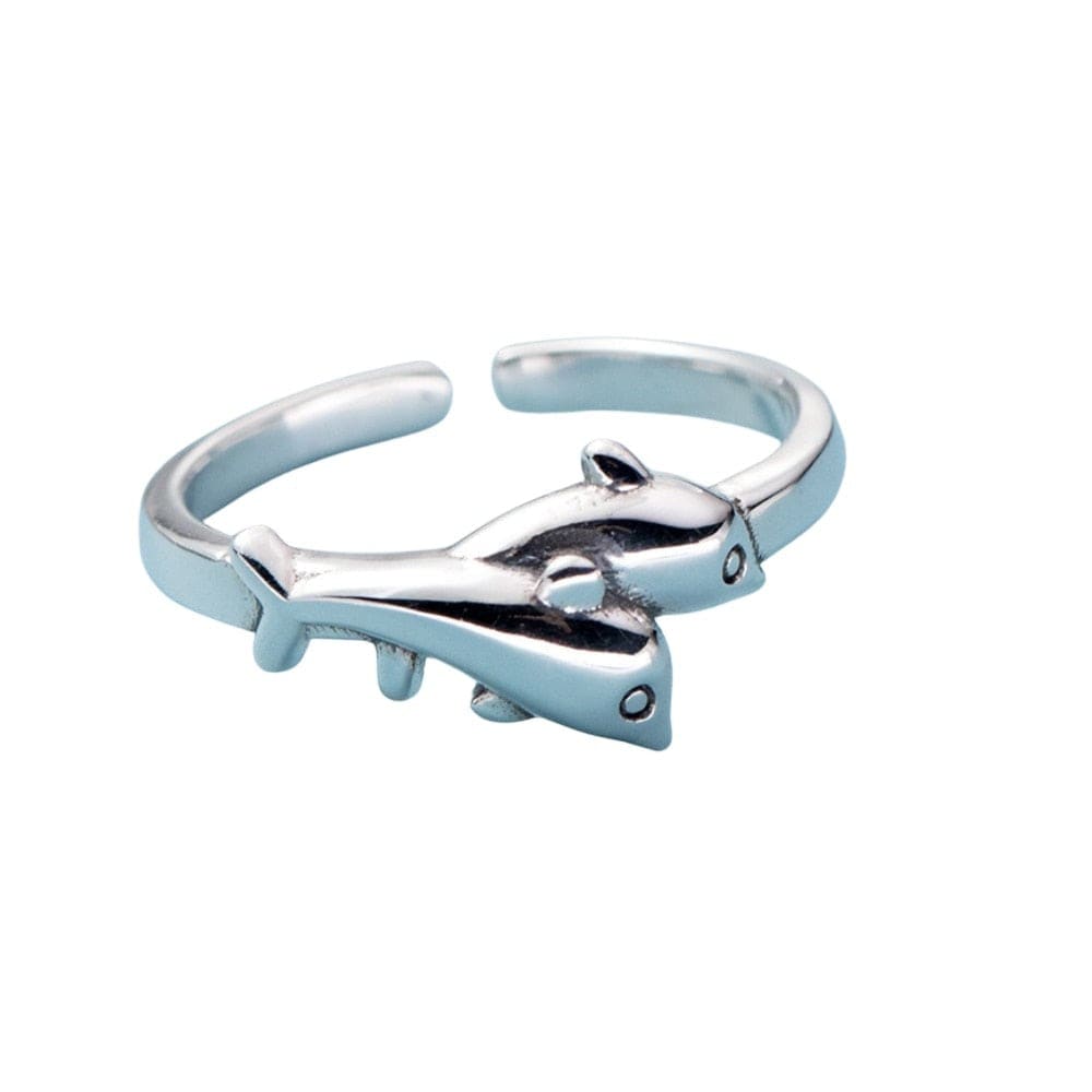Mood Ring With Dolphins