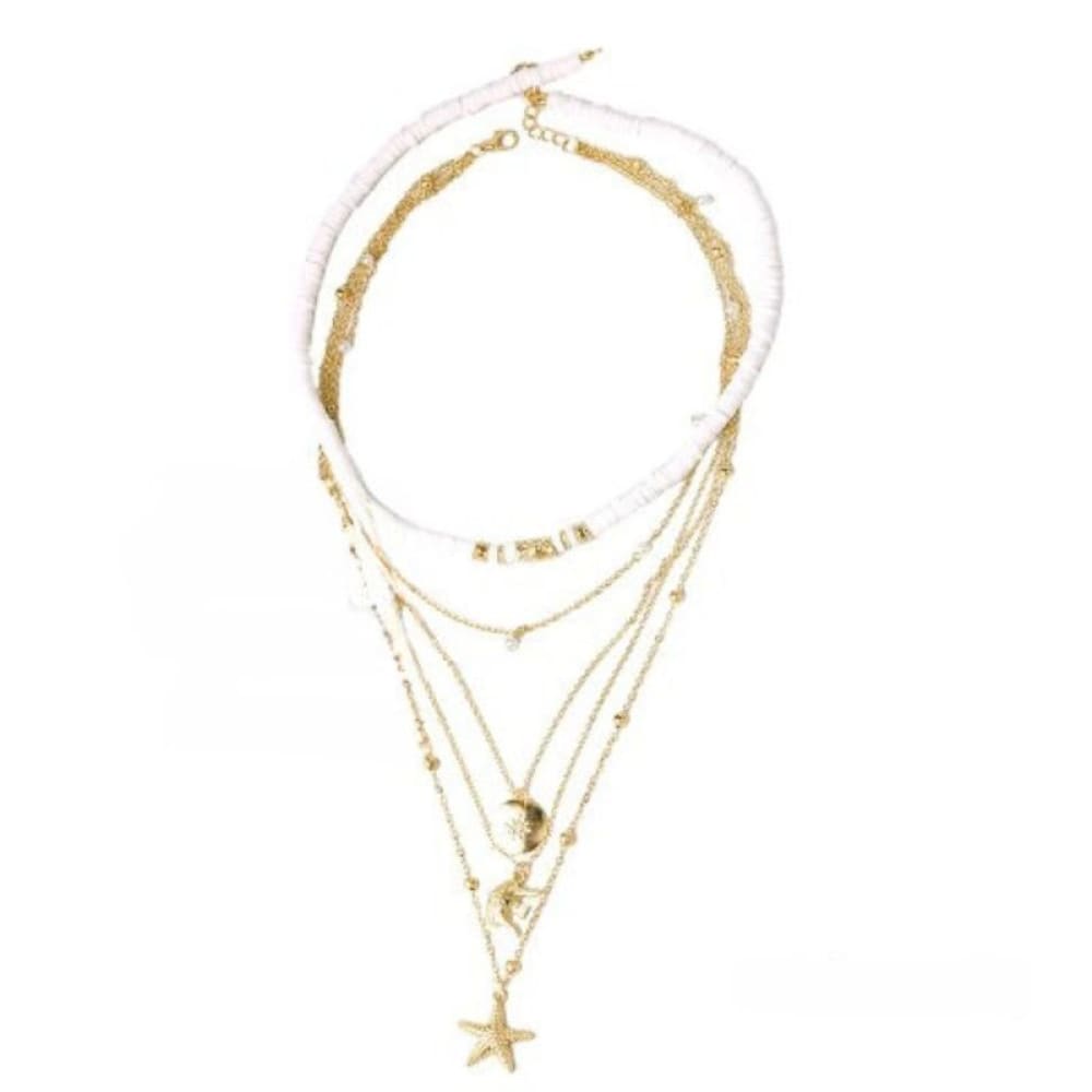 Multilayer Starfish Necklace