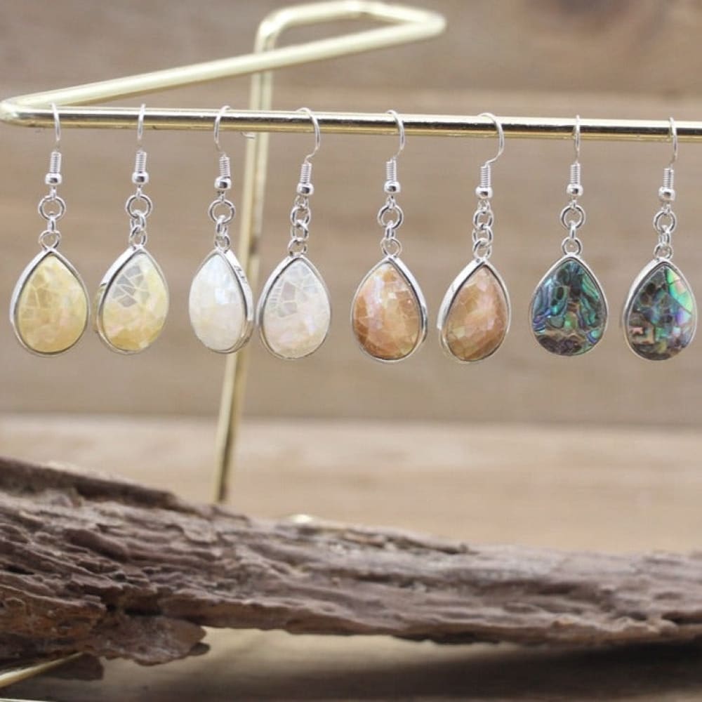 Natural Abalone Shell Earrings