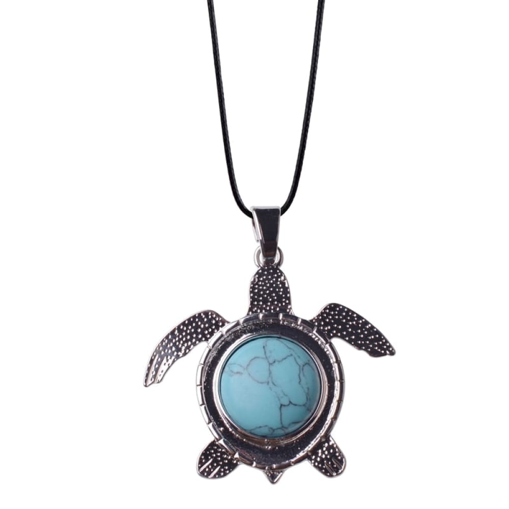 Natural Stone Sea Turtle Necklace