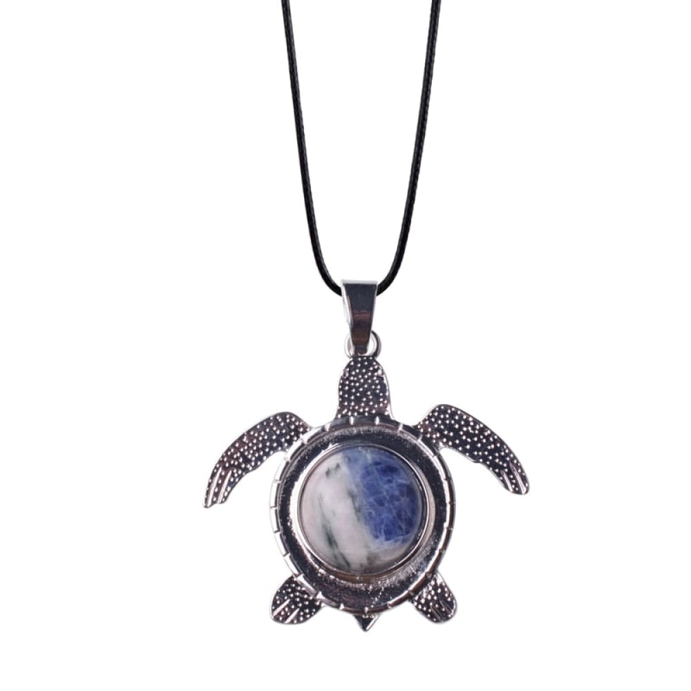 Natural Stone Sea Turtle Necklace