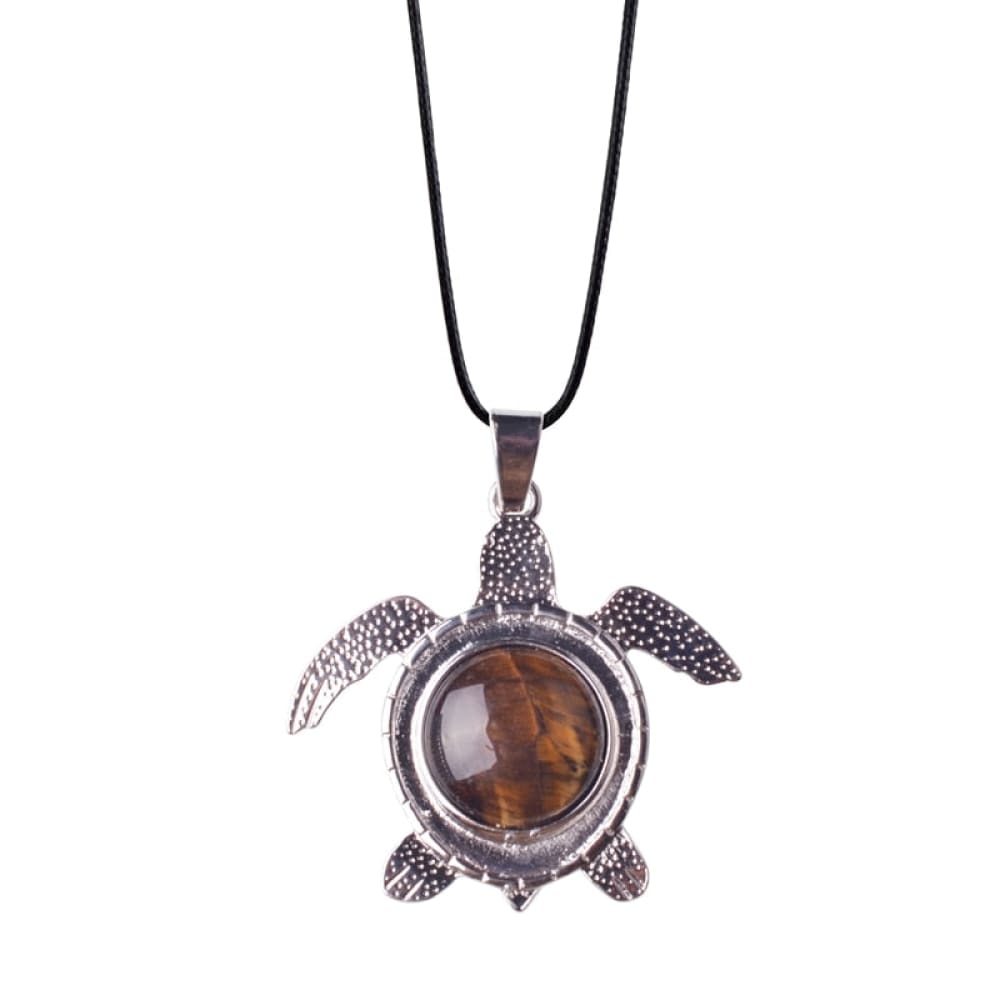 Natural Stone Sea Turtle Necklace