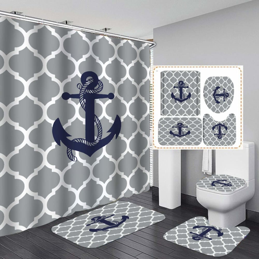 Nautical Chevron Curtain