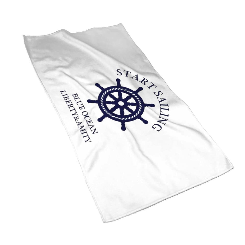 Navy Blue Nautical Towel