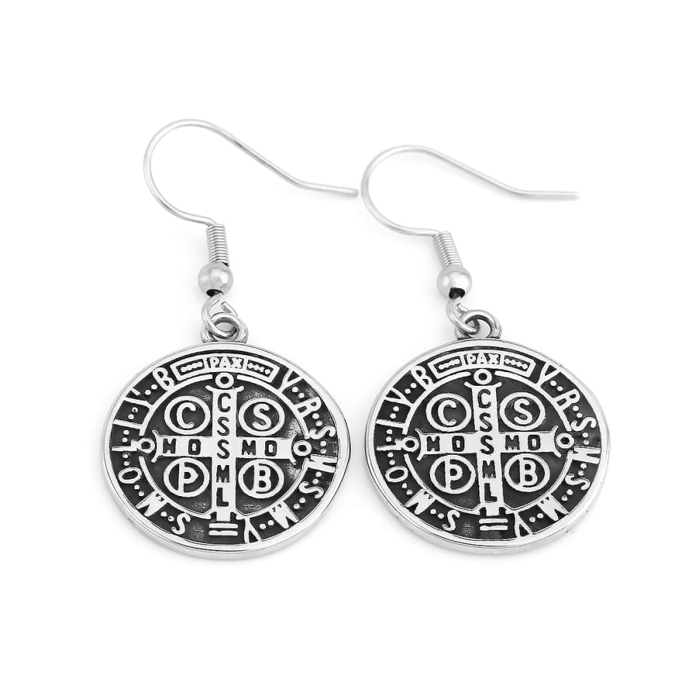 Nordic Vintage Viking Compass Earrings