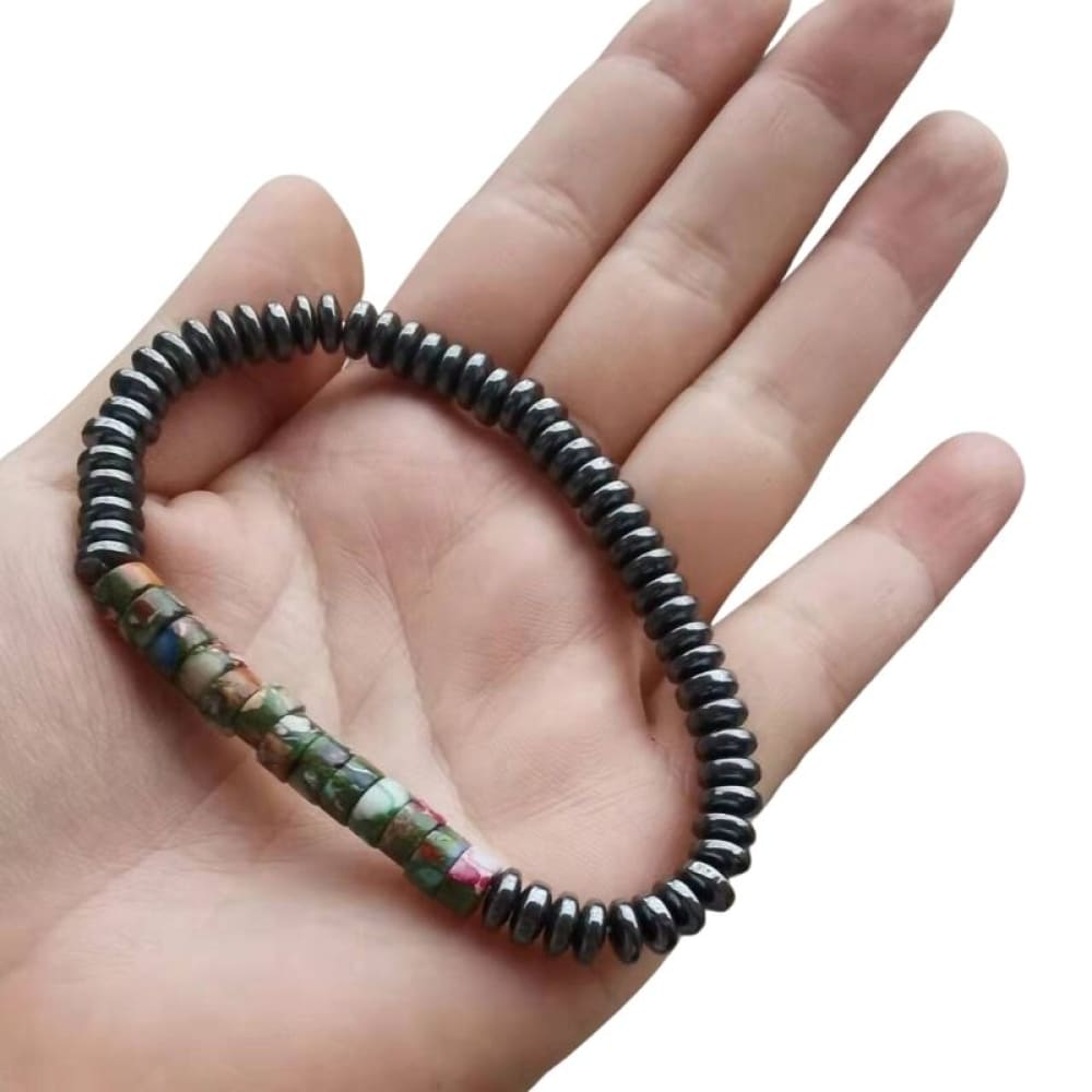 Obsidian surfer bracelet