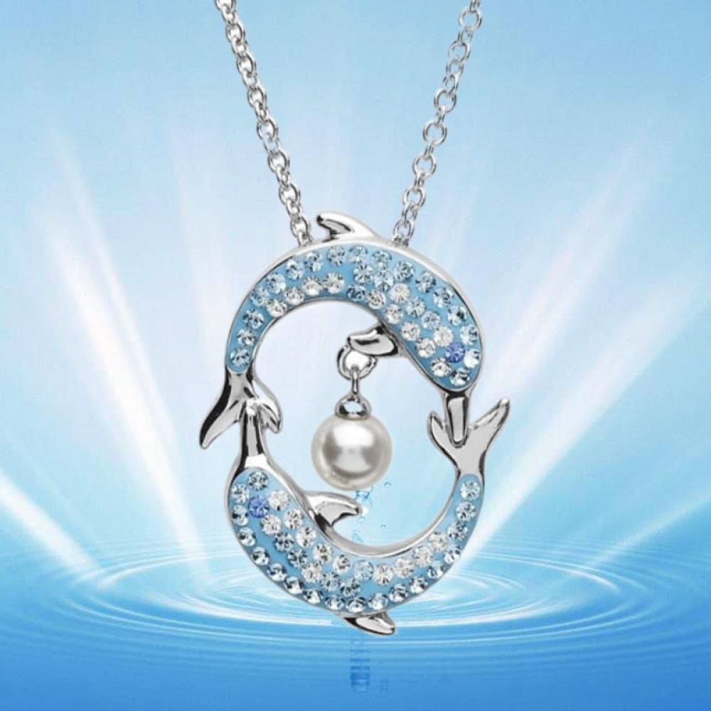 Ocean Pearl Dolphin Necklace