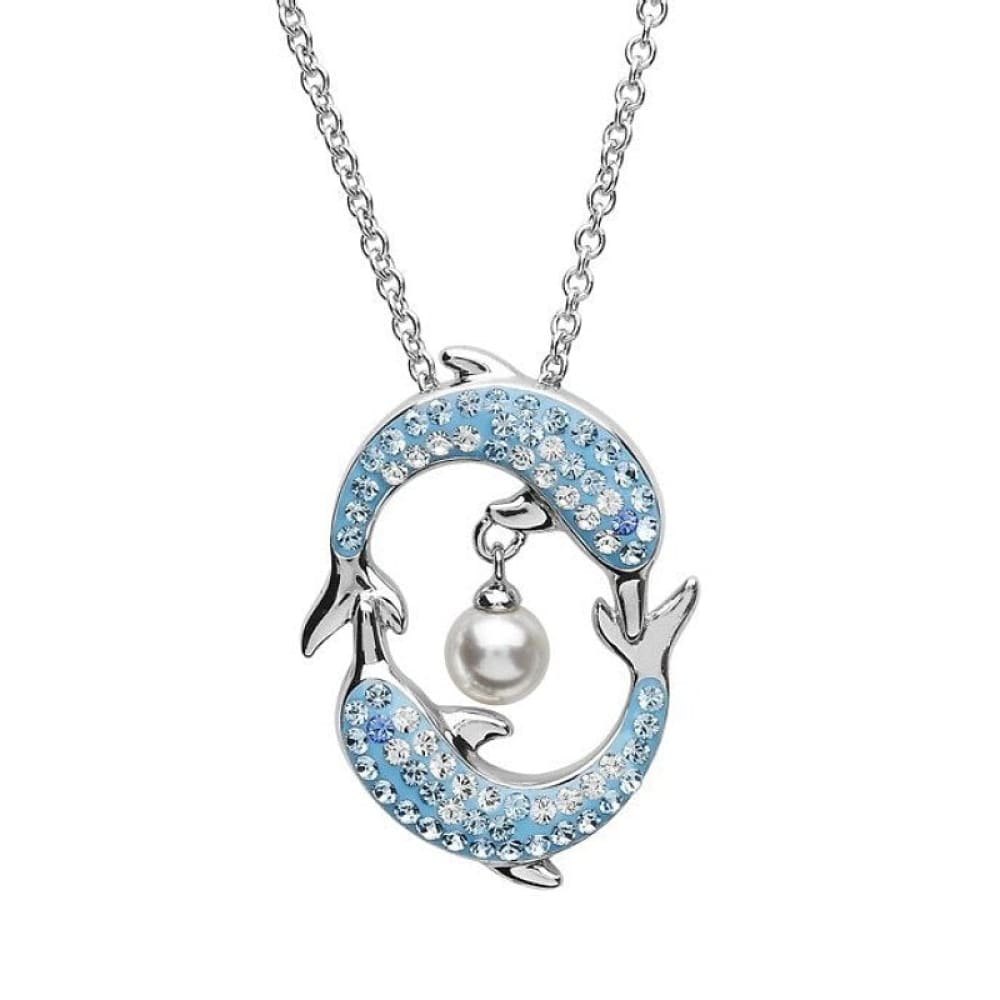 Ocean Pearl Dolphin Necklace