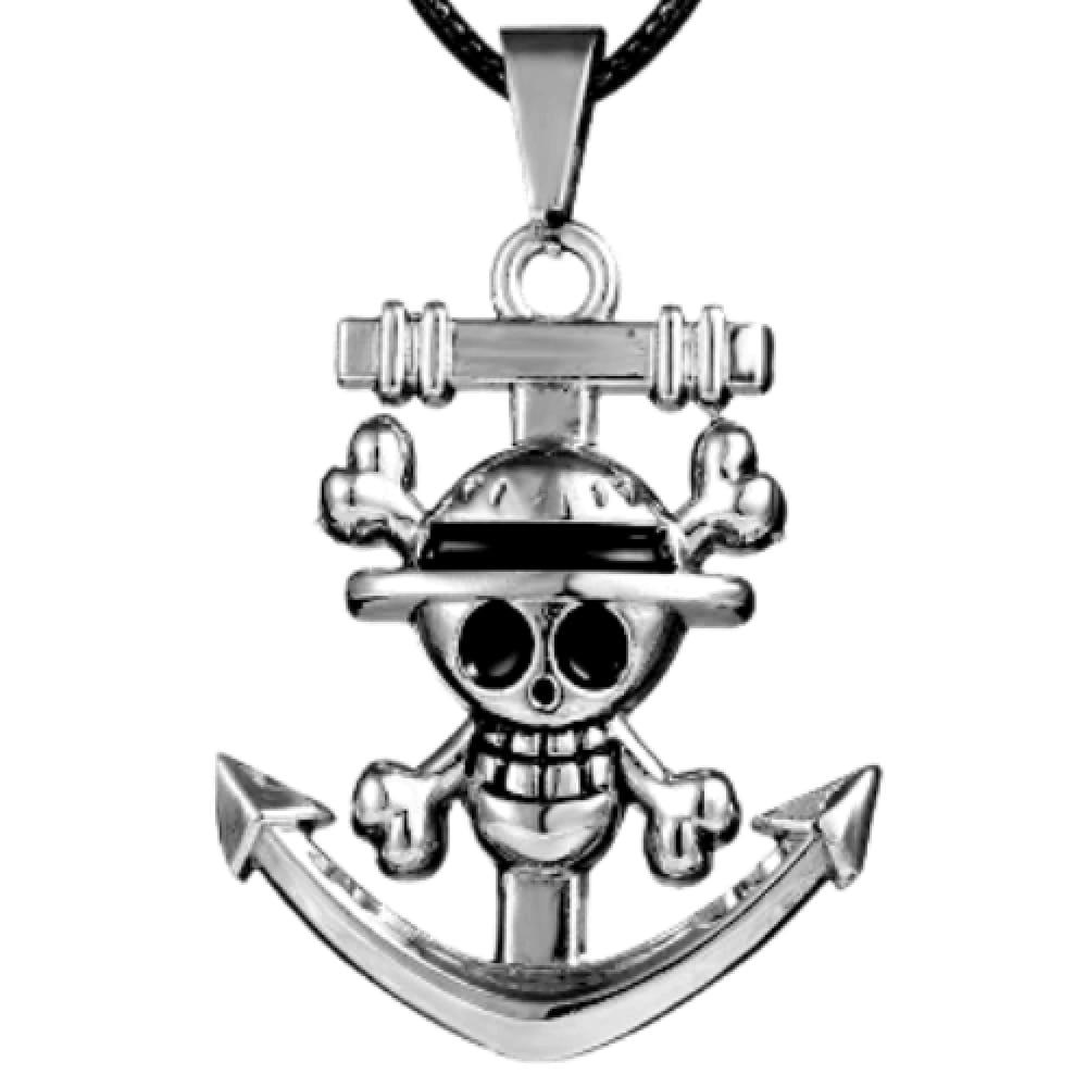 one-piece-luffy-anchor-necklace