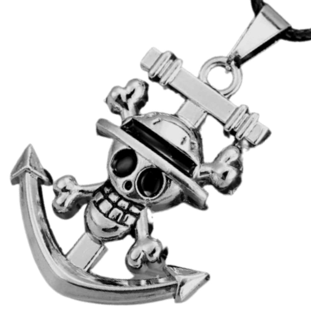 one-piece-luffy-anchor-necklace