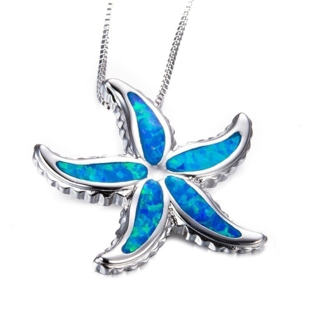 Opal Starfish Necklace