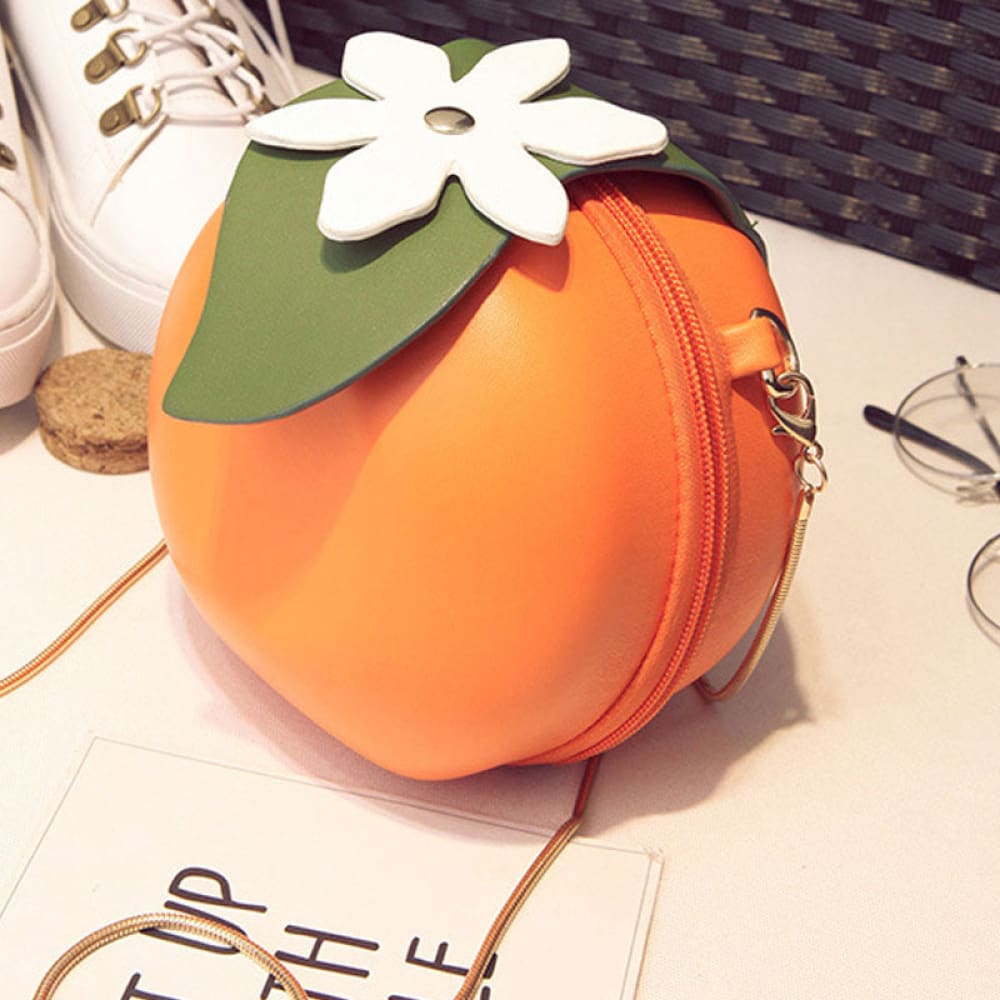 Orange Crossbody Beach Bag
