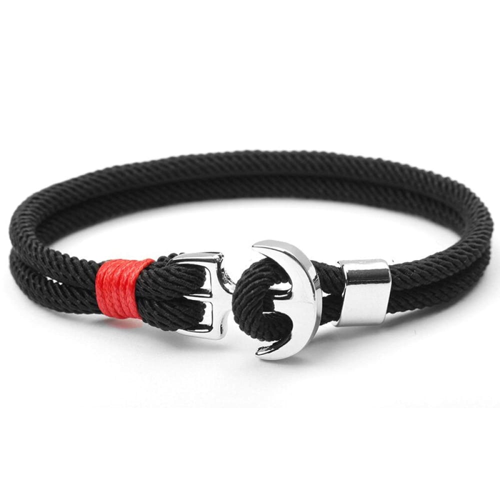 Paul HE Anchor Bracelet - Black