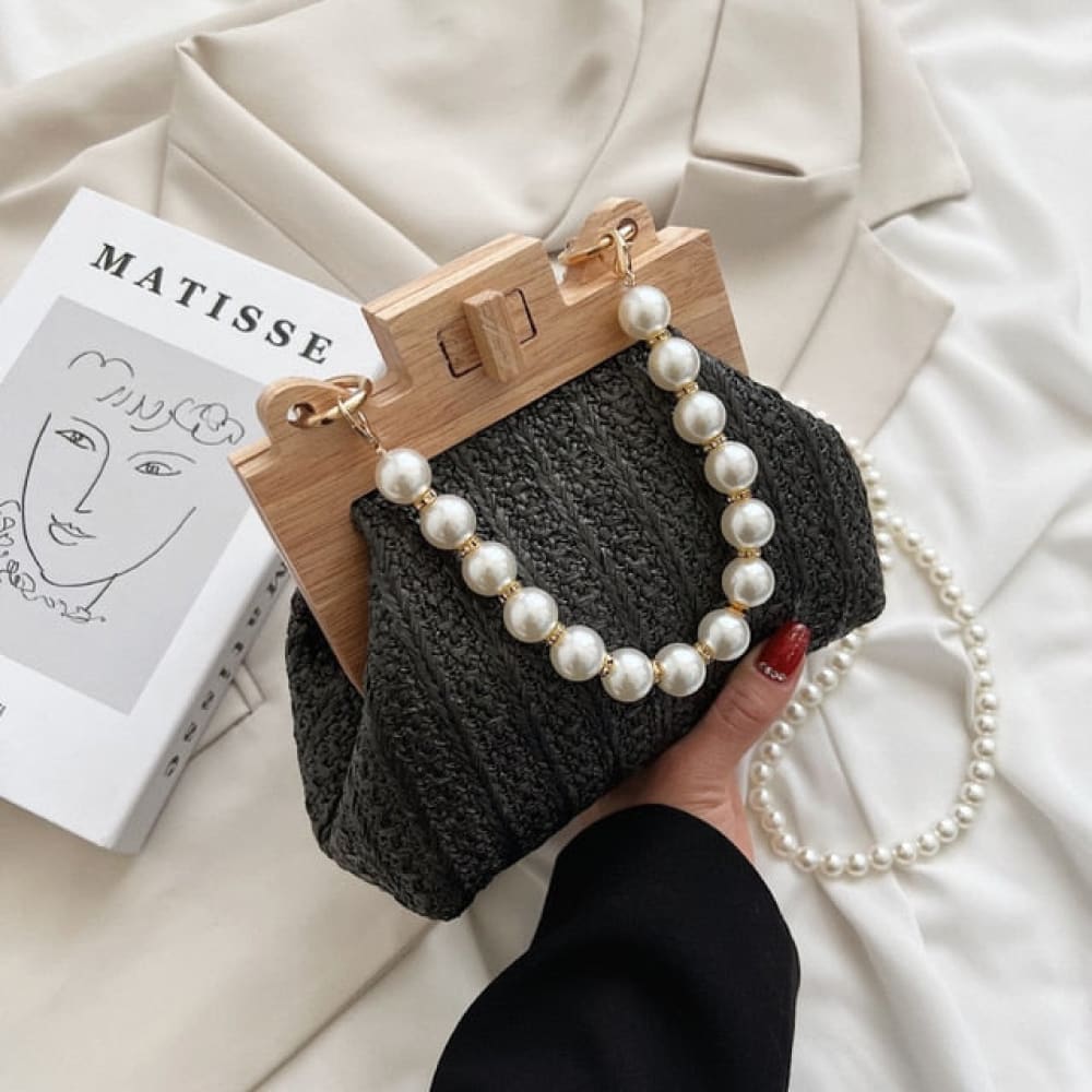 Pearl Ratan Crossbody Beach Bag