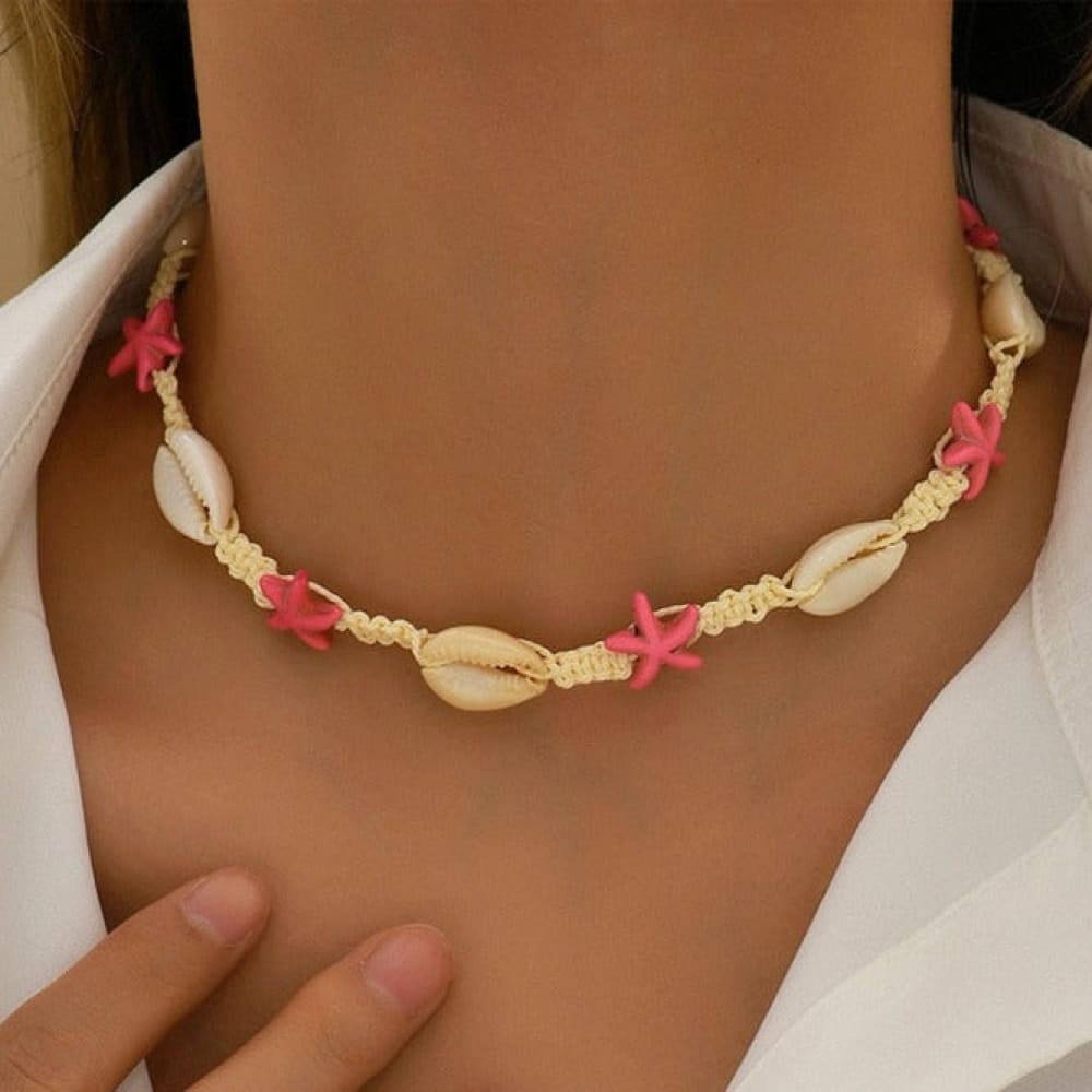 Pink Shell Necklace