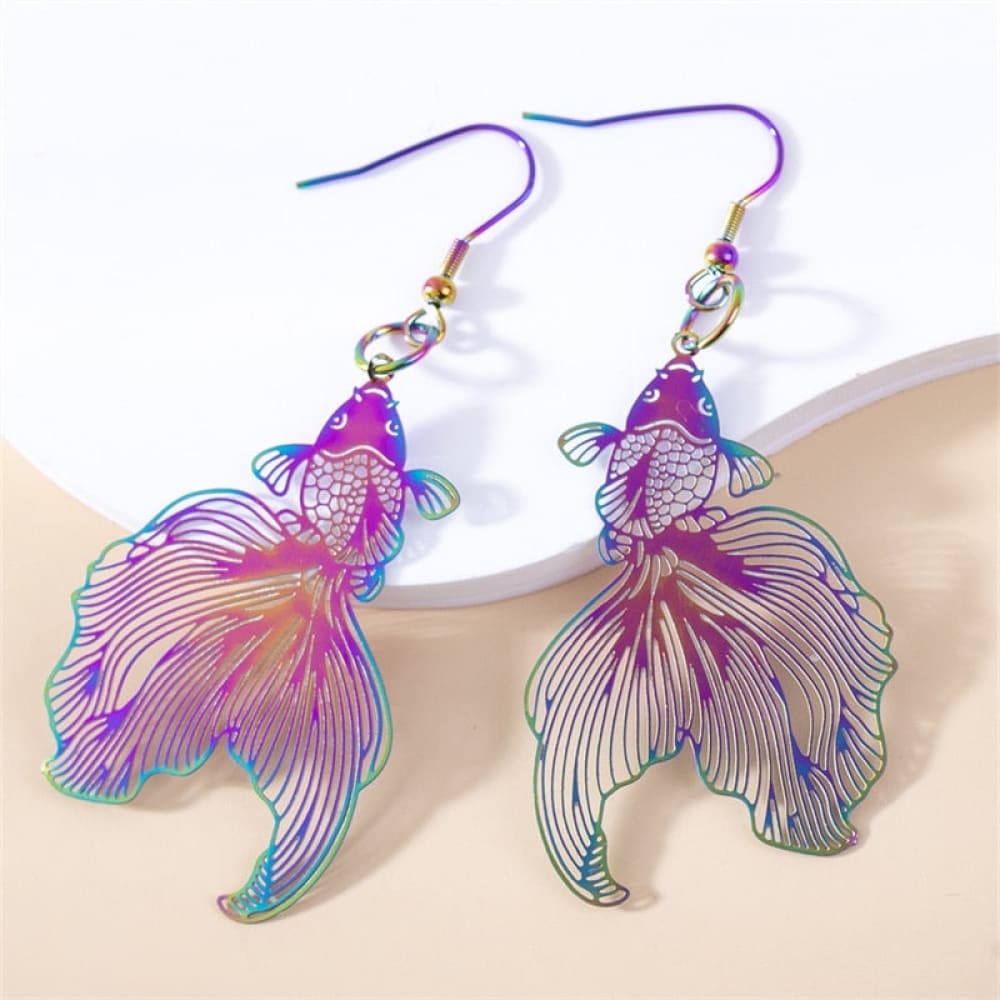 Rainbow Dangle Drop Earrings