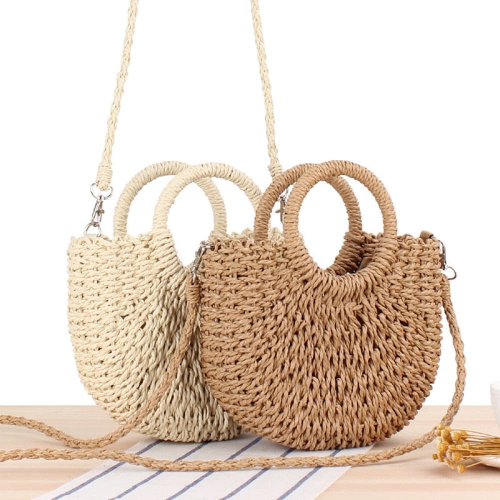 Ratan Crossbody Beach Bag