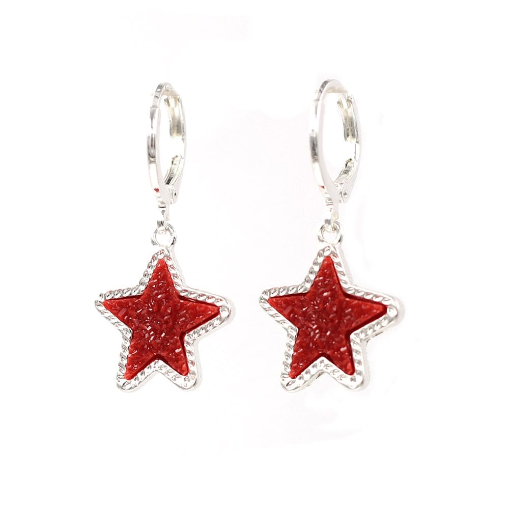 Resin Starfish Earrings