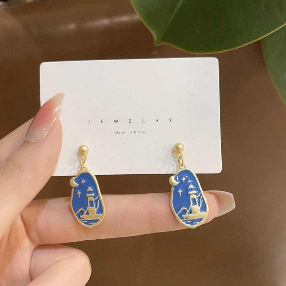 Retro Lighthouse Earrings