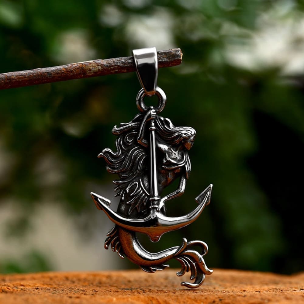 Retro Punk Anchor Necklace