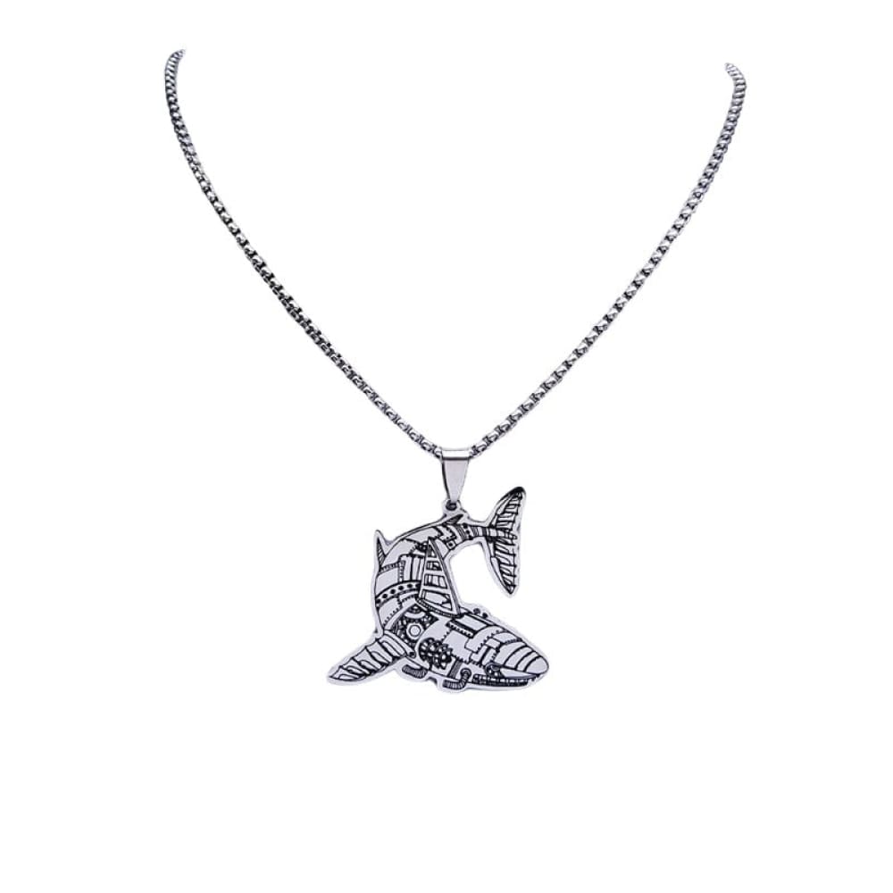 Retro Shark Necklace