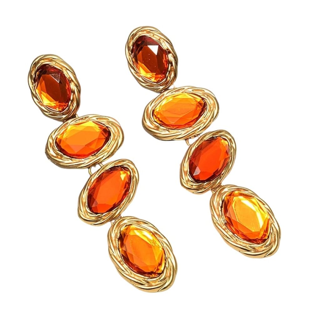 Rhinestone Drop Earrings