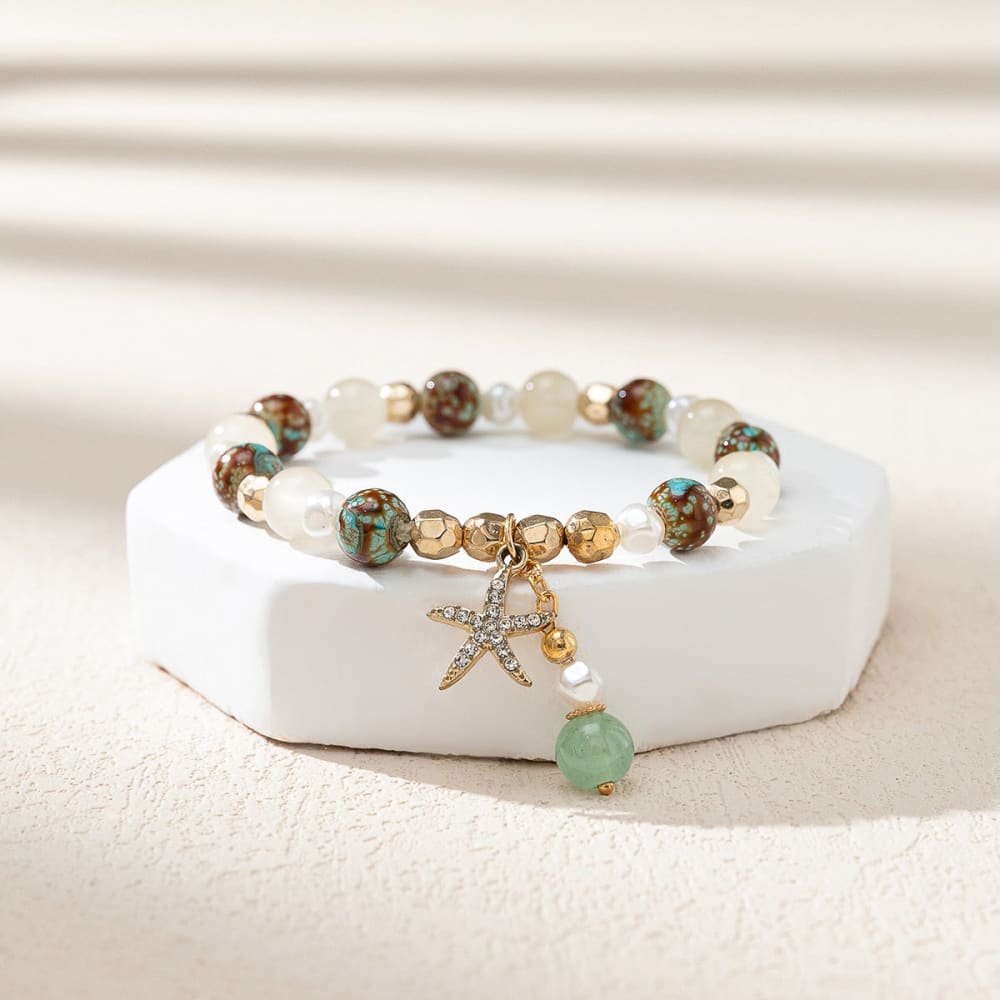 Rhinestone Starfish Bracelet