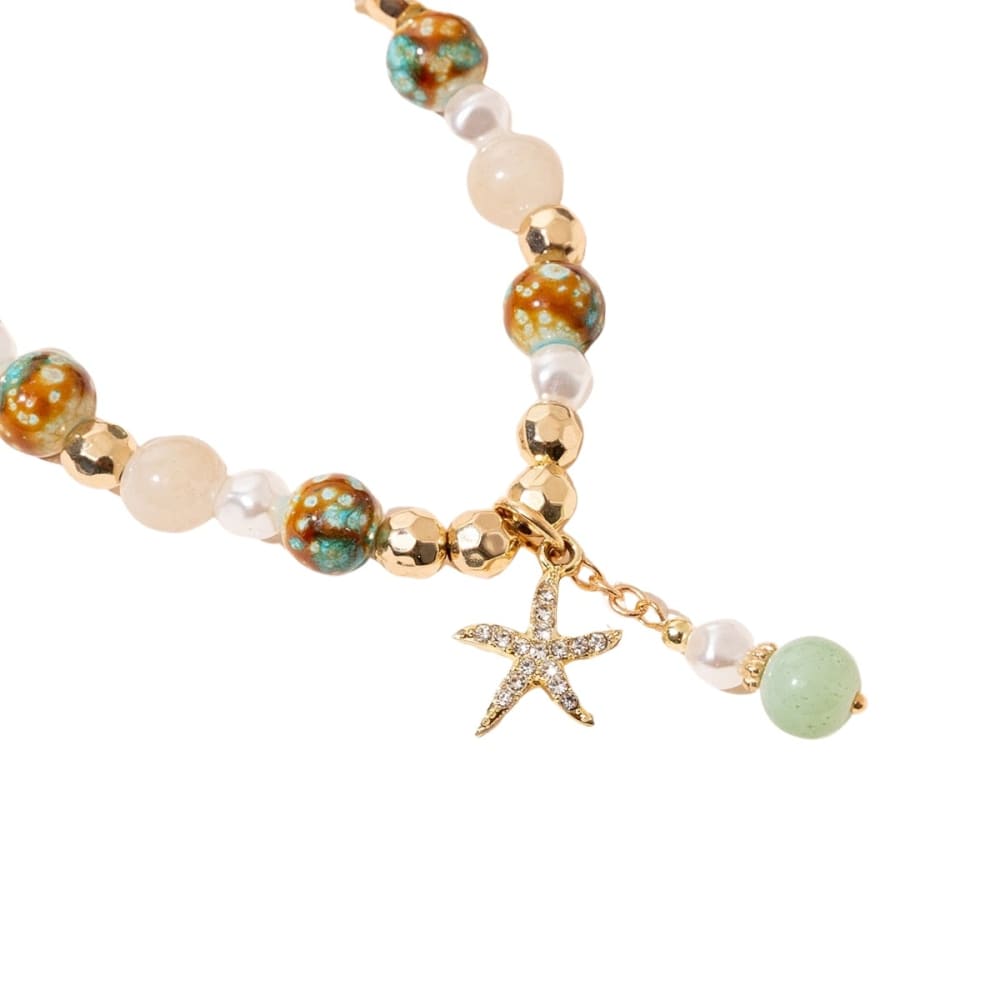 Rhinestone Starfish Bracelet
