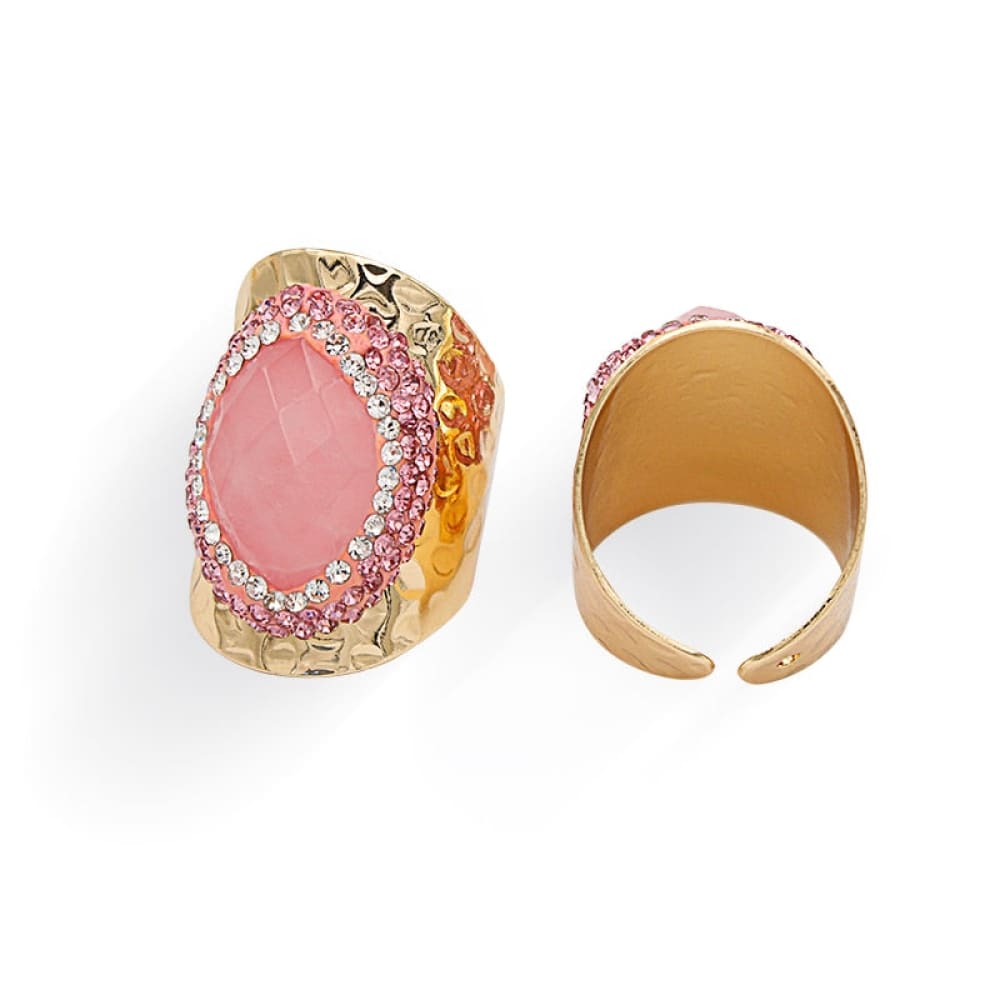 Rose Quartz Beach Ring