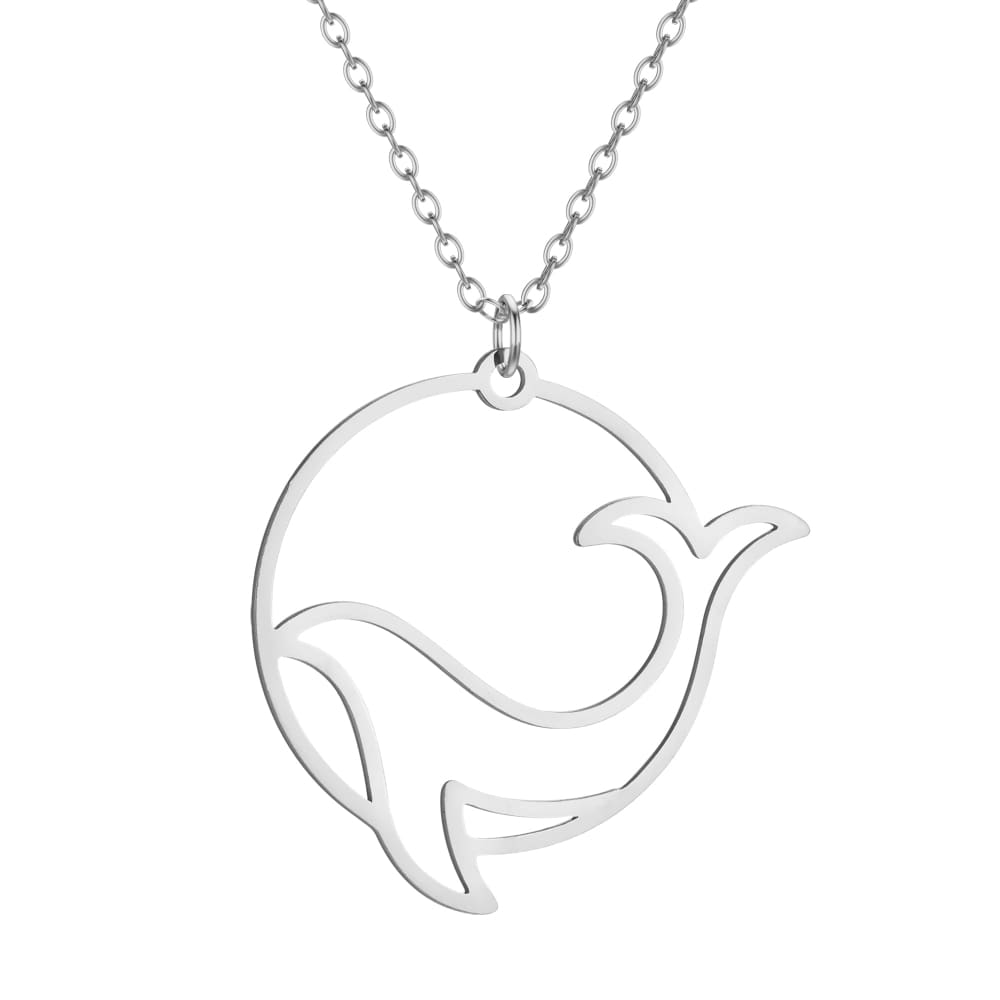 Round Whale Necklace
