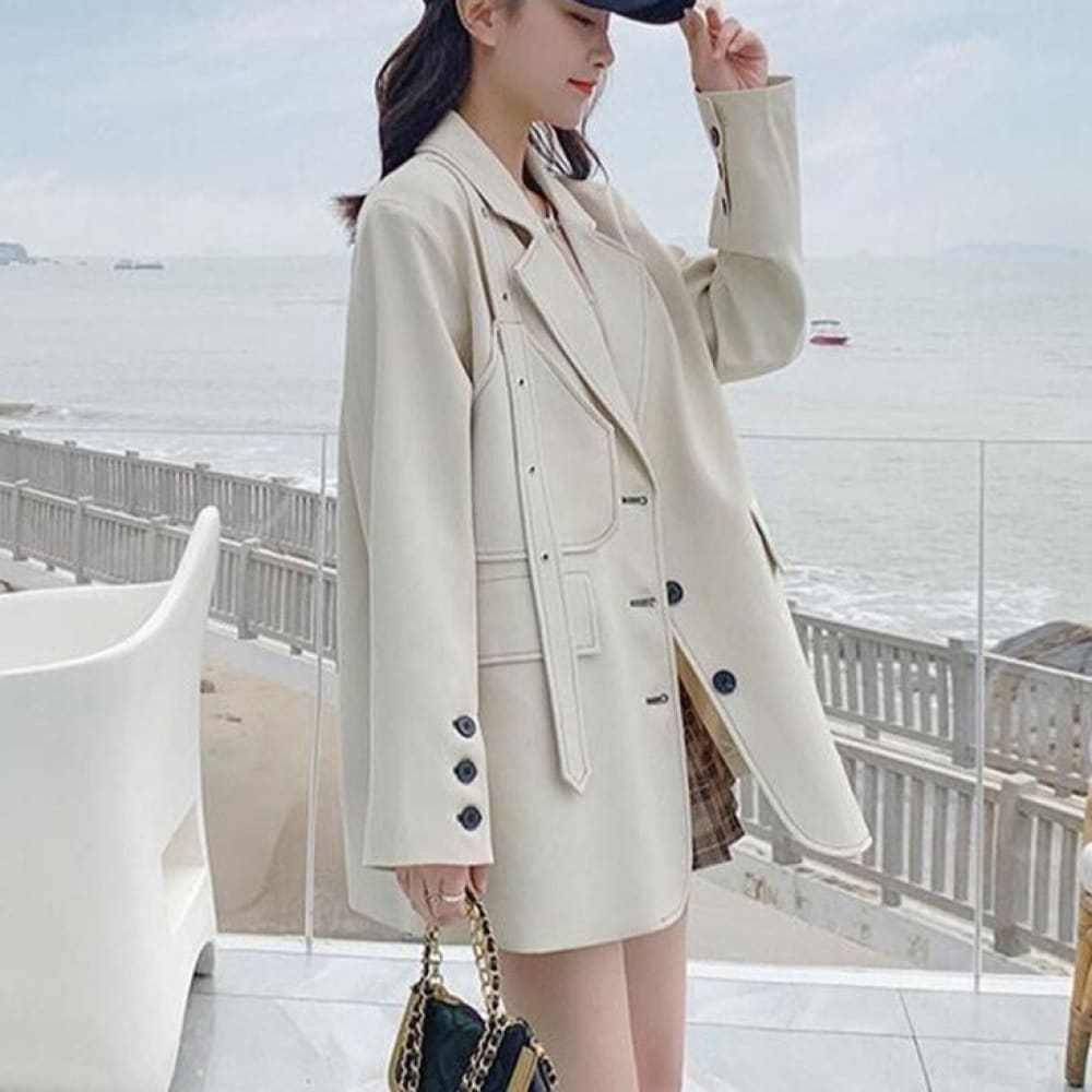 Sailor Collar Letterman Jacket