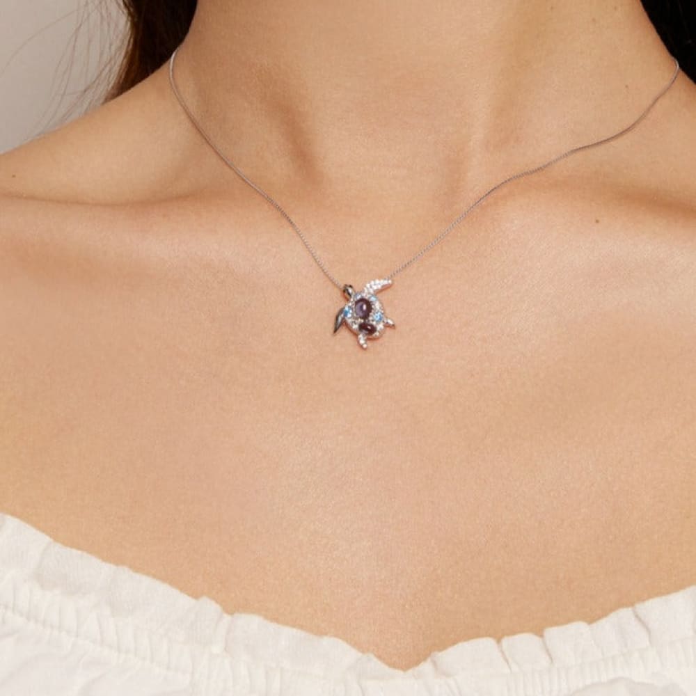 Sea Turtle Diamond Necklace