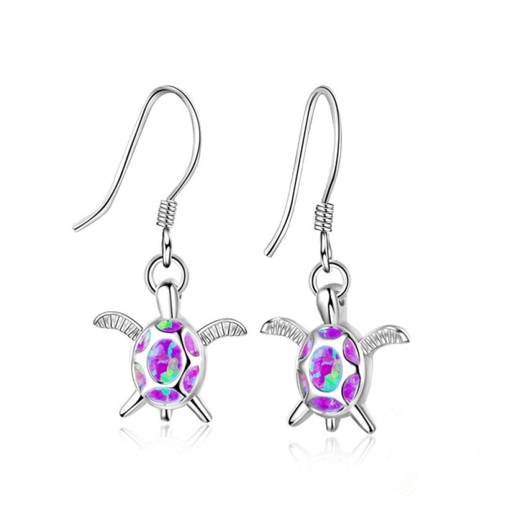 Sea Turtle Earrings Silver
