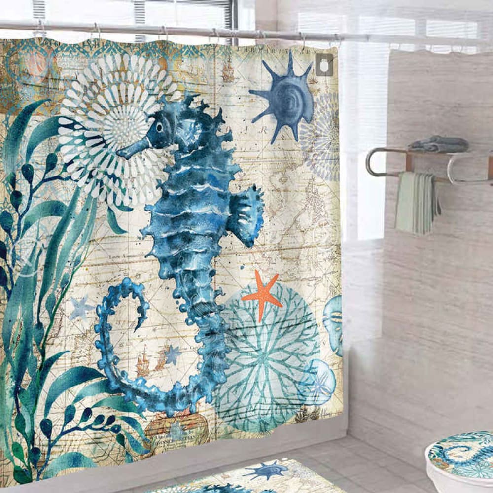 Seahorse Shower Curtain