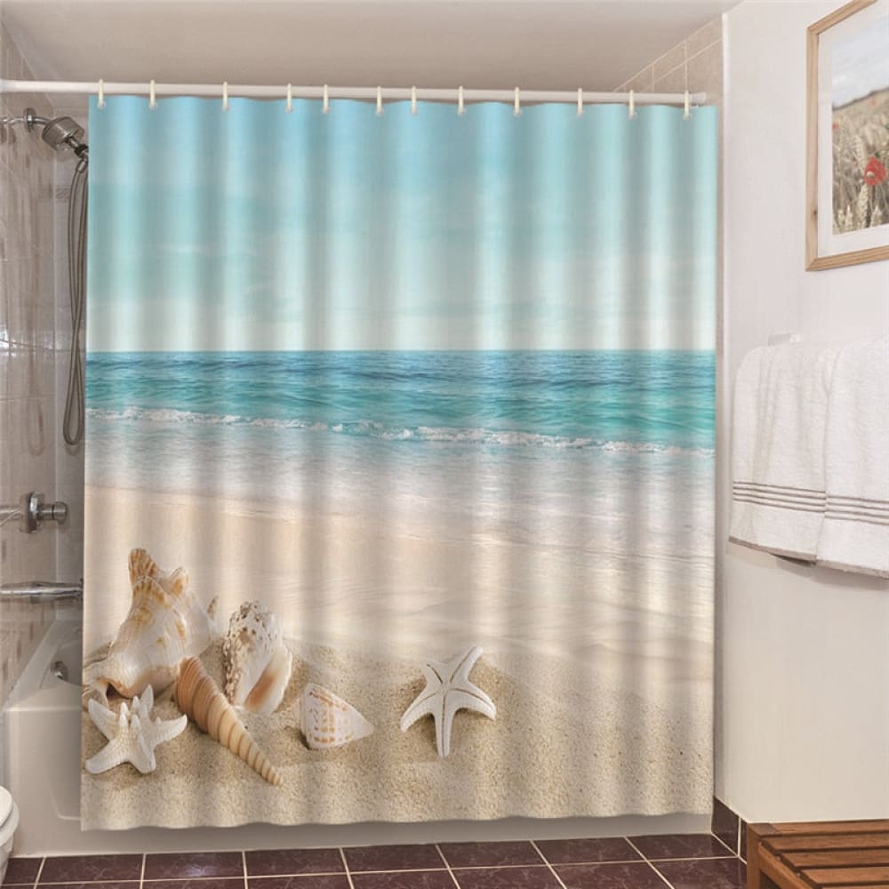 Seashell and Starfish Curtain