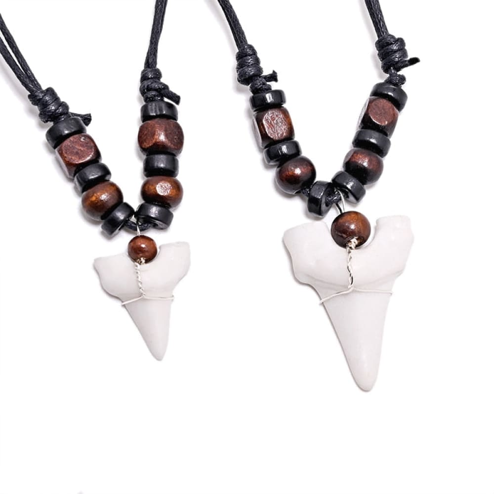 Shark Tooth Bead Necklace