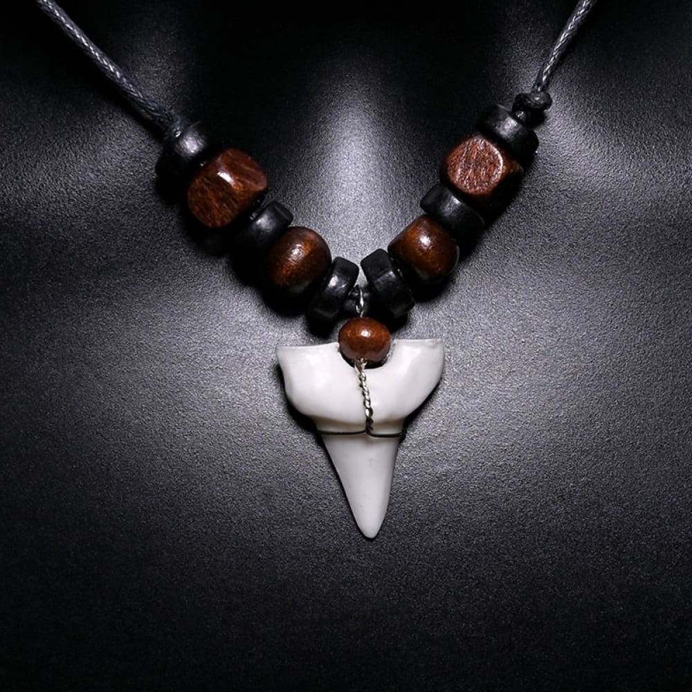 Shark Tooth Bead Necklace