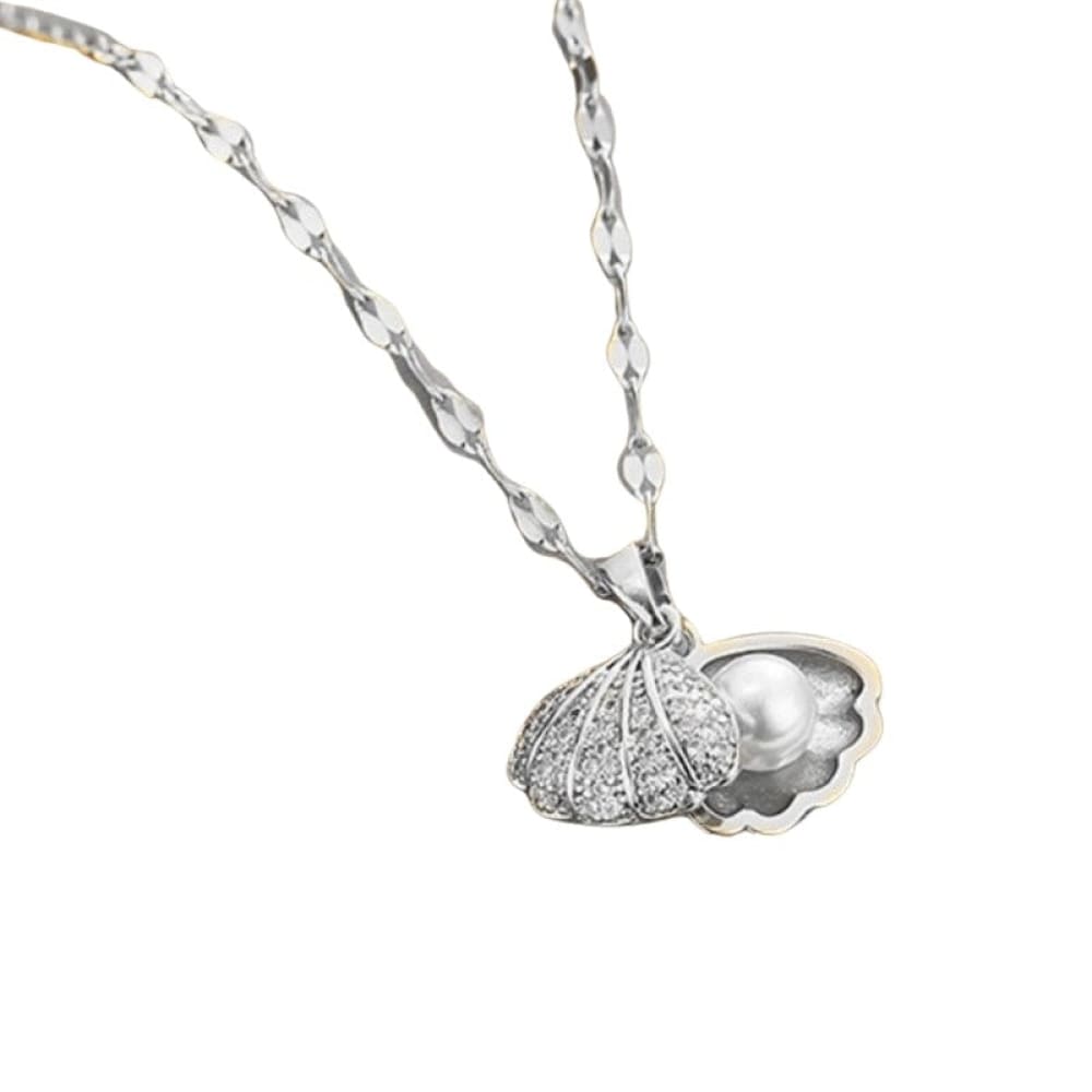Shell And Pearl Necklace