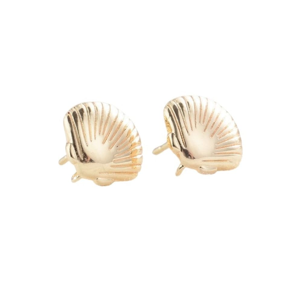 Shell Earrings Gold