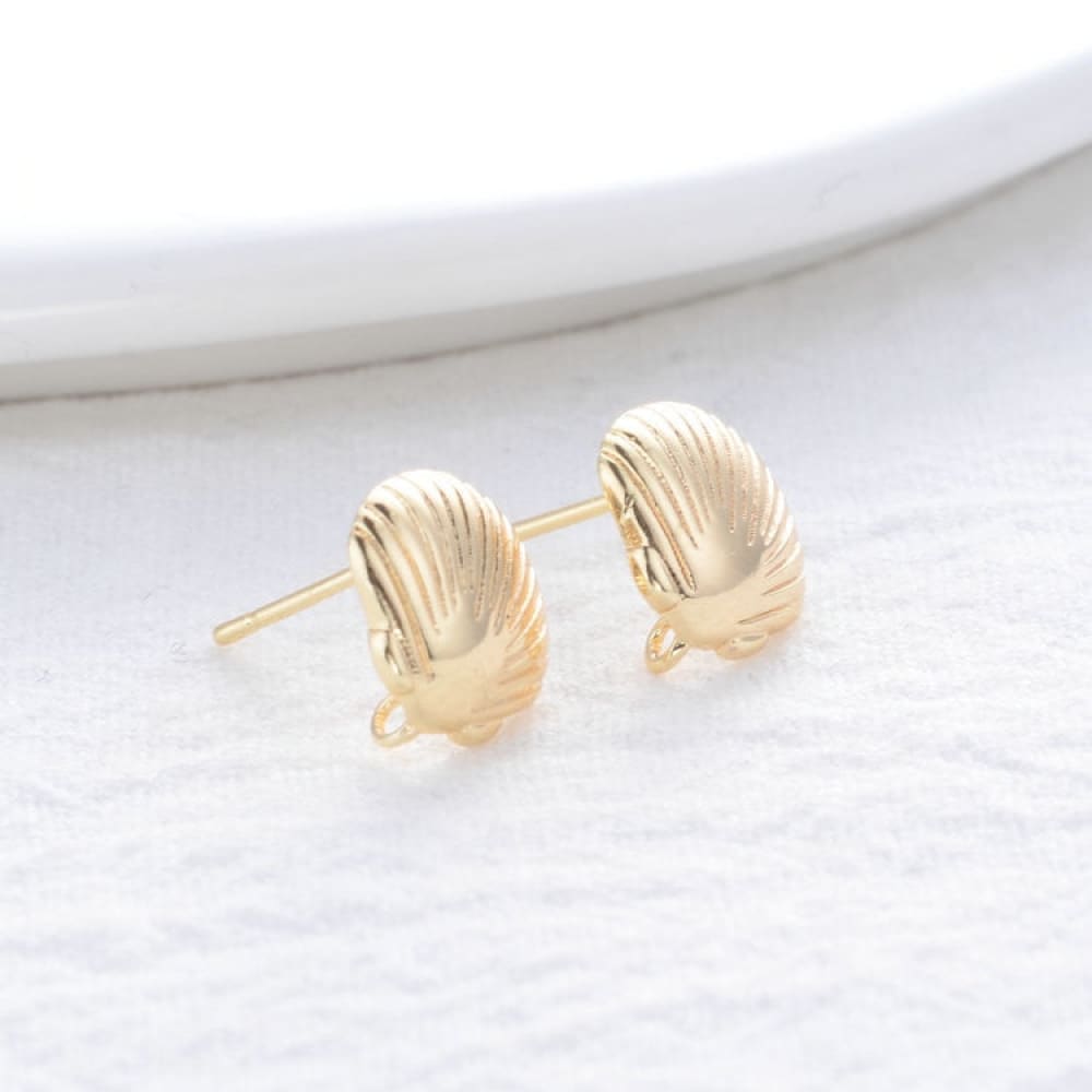 Shell Earrings Gold