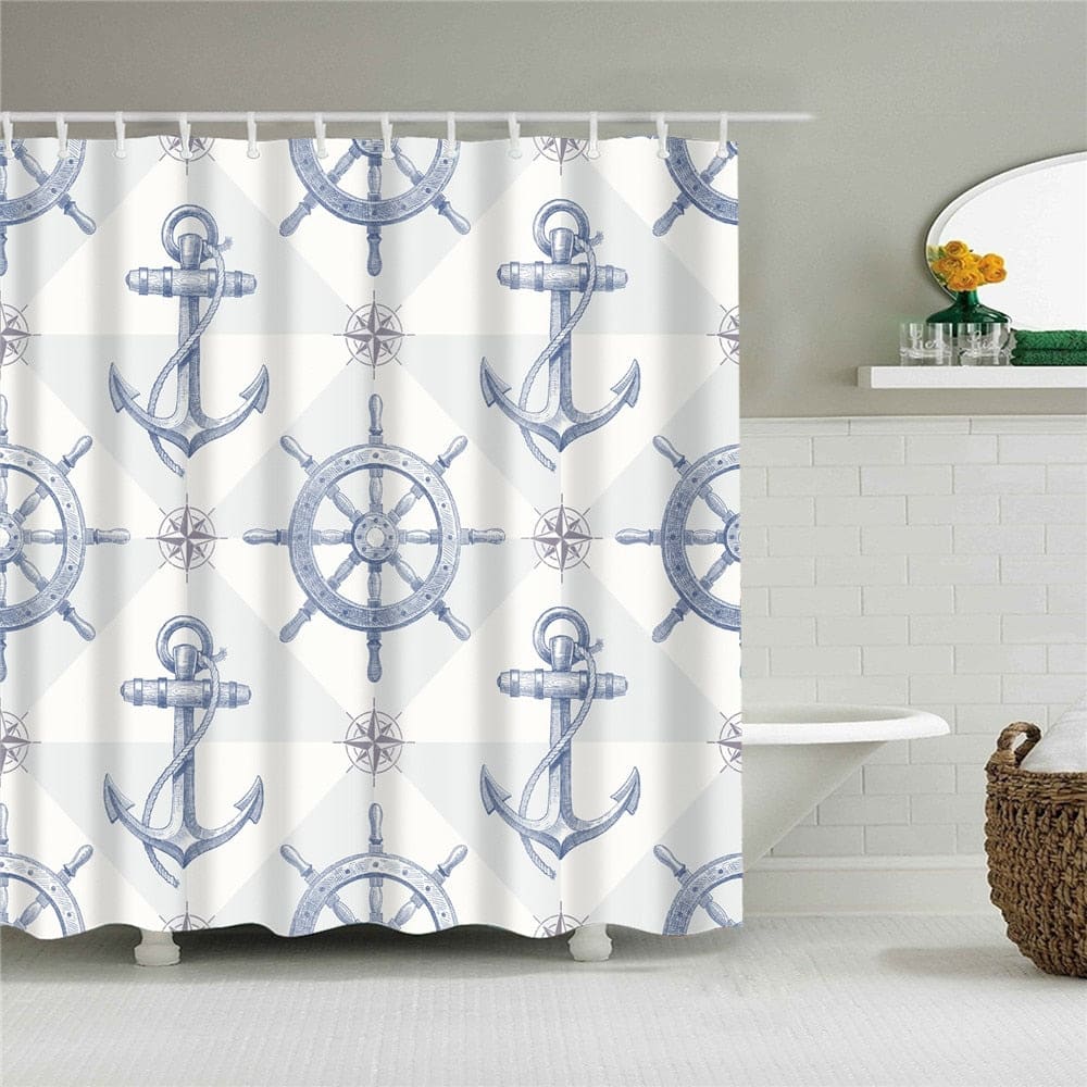 Ship Wheel Curtain