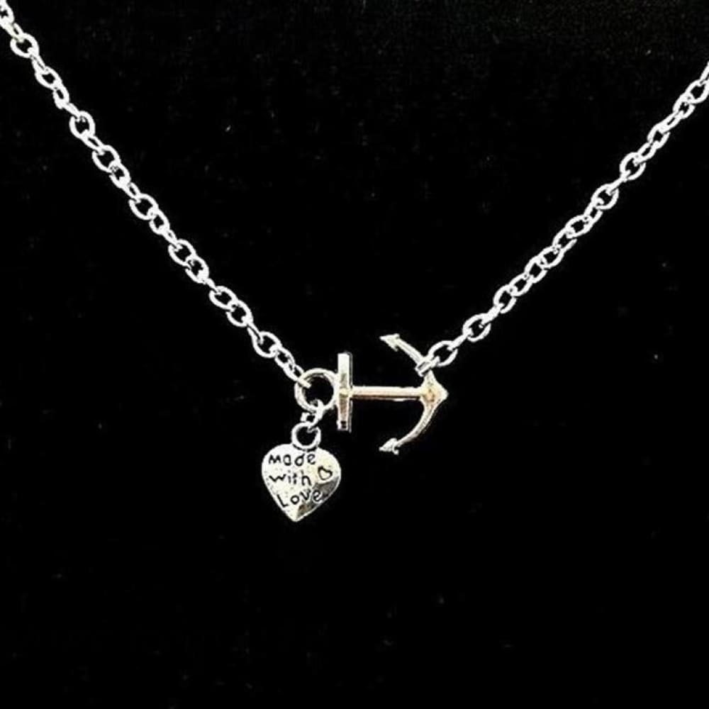 Sideways Anchor Necklace
