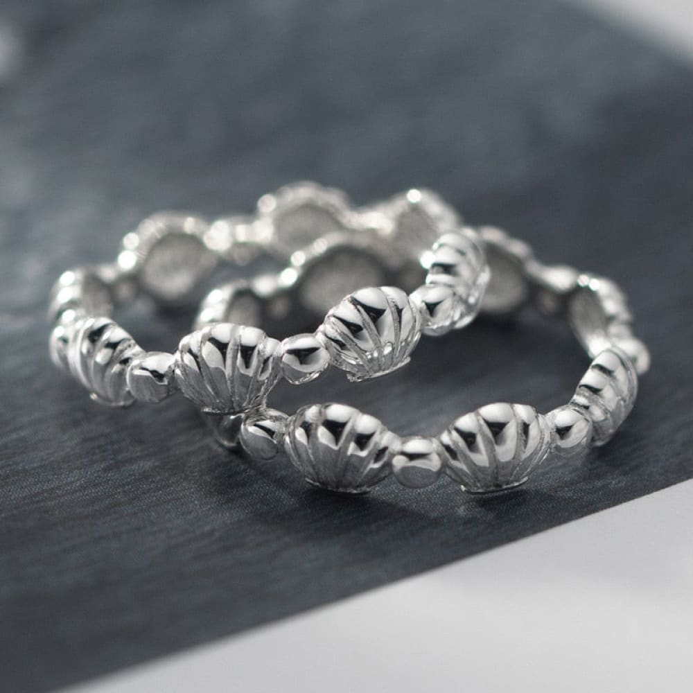 Silver Clam Ring