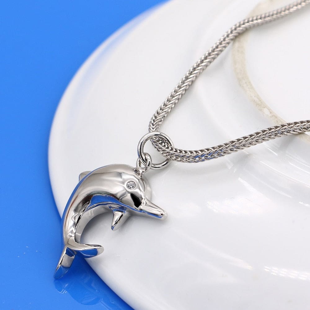 Silver Dolphin Necklace