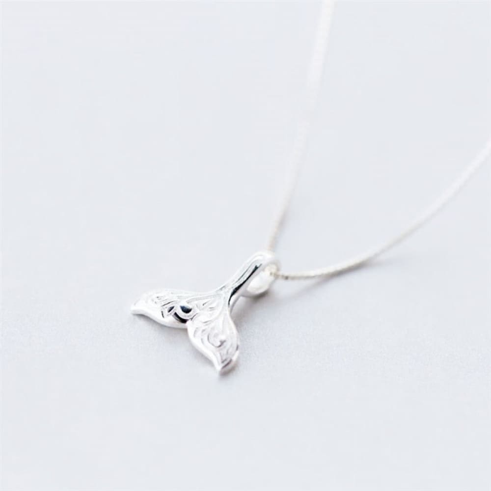 Silver Mermaid Tail Necklace