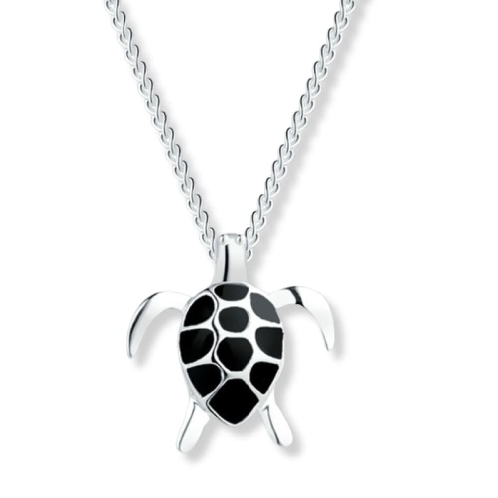 Silver Sea Turtle Necklace