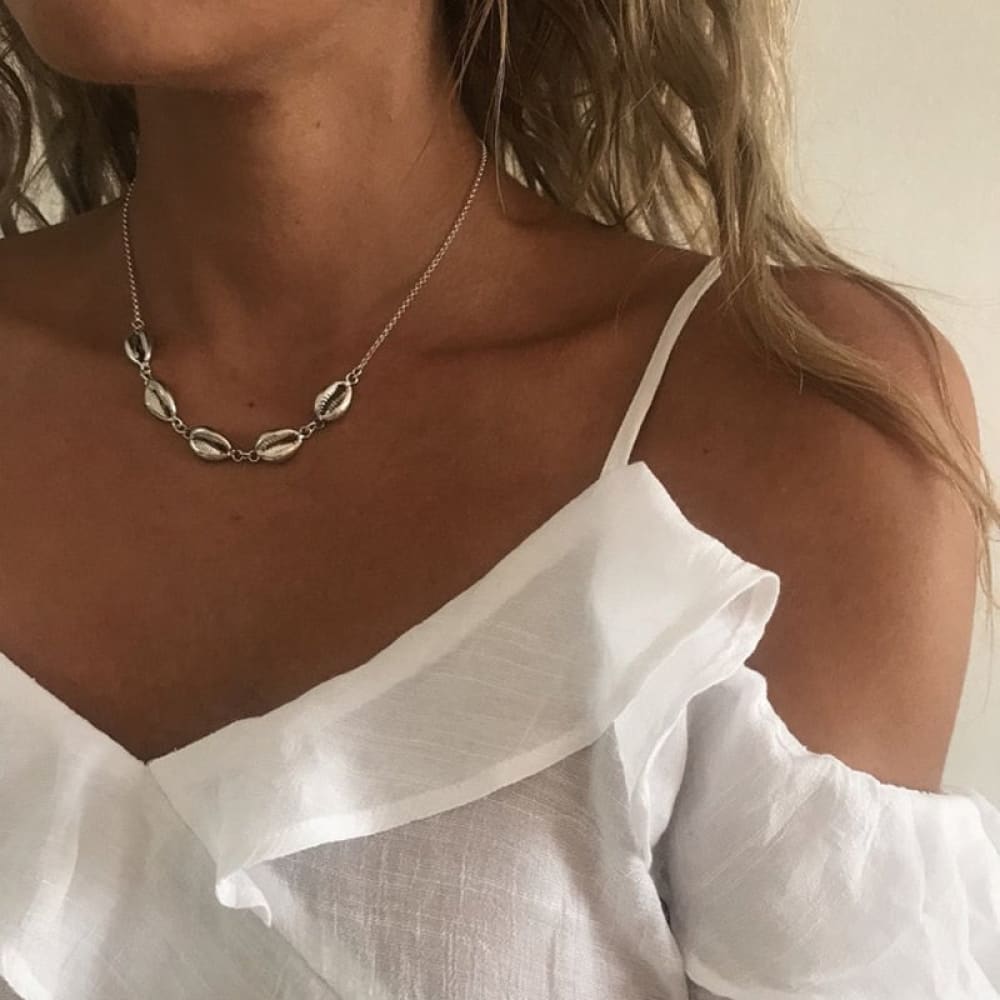 Silver Shell Necklace