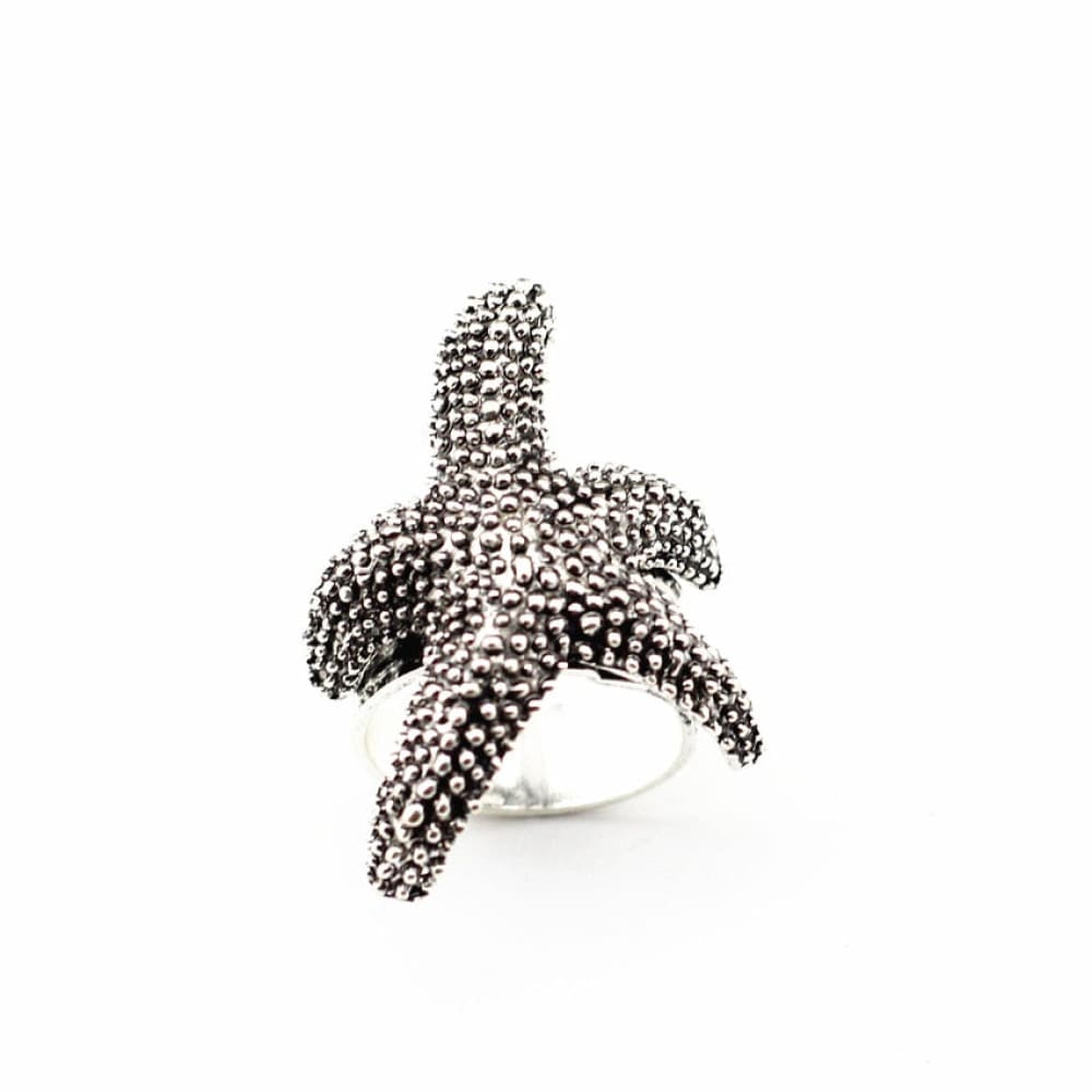 Silver Starfish Ring
